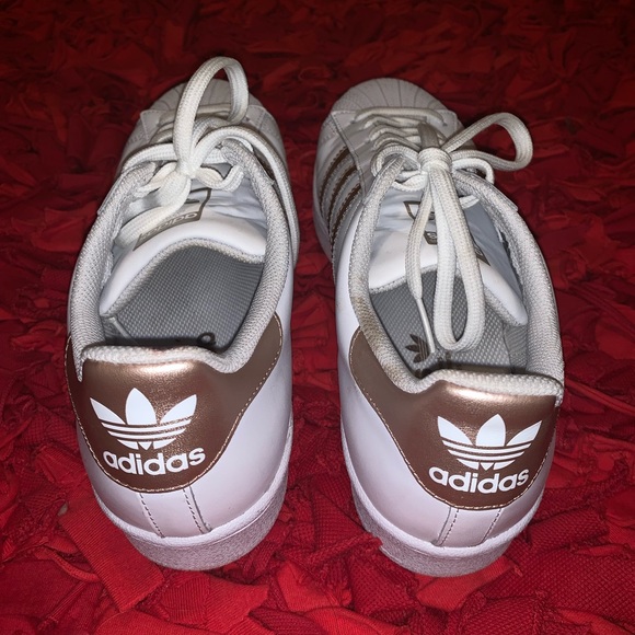 Adidas Superstar Rose Gold Sz 9 - Picture 6 of 6